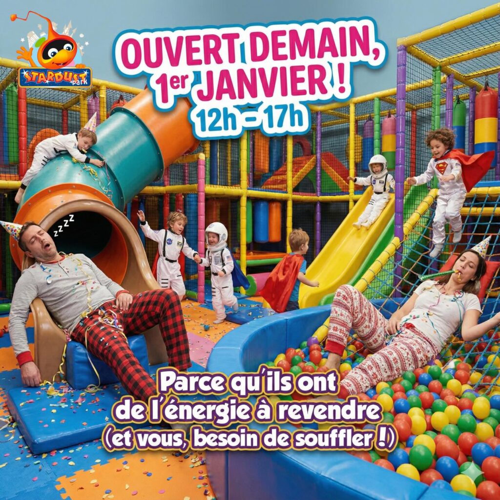Nous sommes ouverts ce jeudi 1er janvier de 12 à 17h :-)…